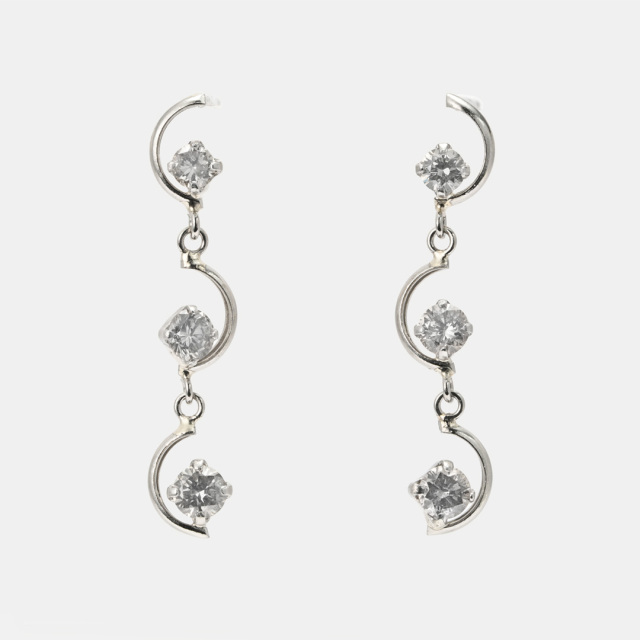 楽天市場】ダイヤ ピアス プラチナ H&C 0.3ct ダイヤモンド