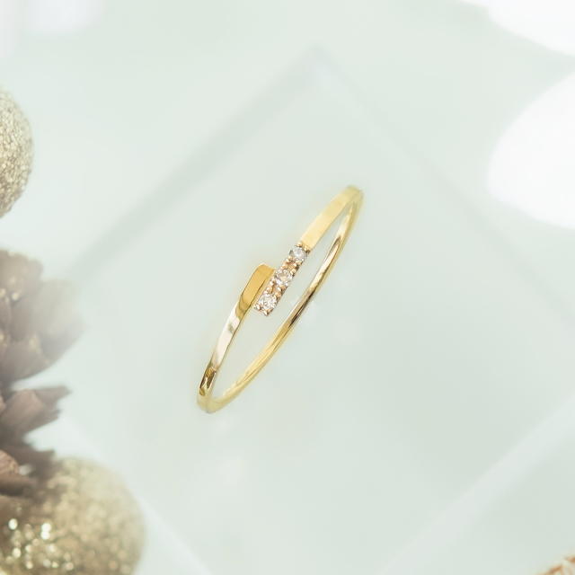【2025 Christmas gift collection】リング K10イエローゴールド ダイヤモンド