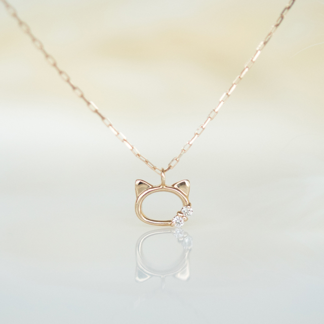 ネックレス K10イエローゴールド ダイヤモンド アクセサリーPePe