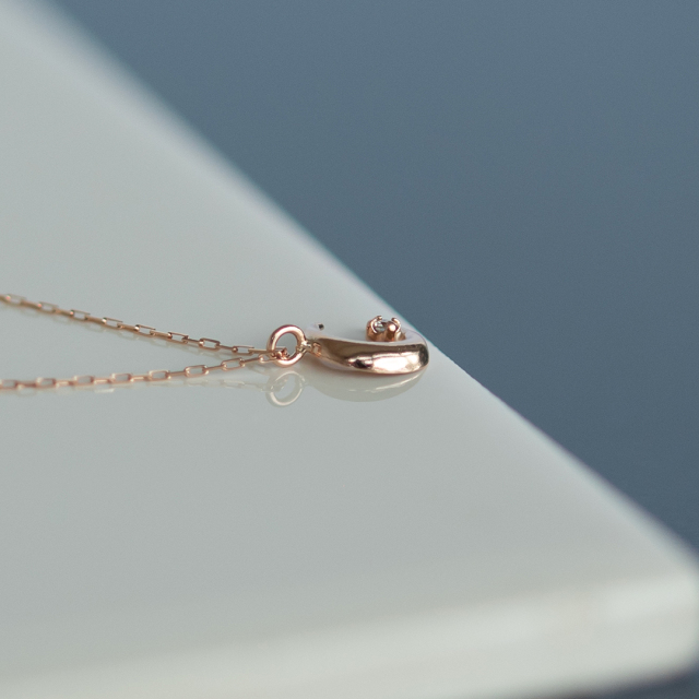 ネックレス K10ピンクゴールド ダイヤモンド アクセサリーPePe