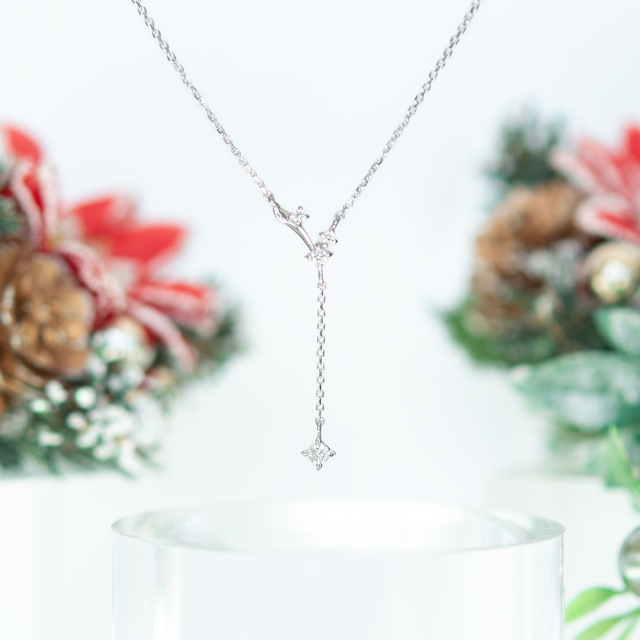 【2025 Christmas gift collection】ネックレス シルバー925 ロジウムコーティング キュービックジルコニア