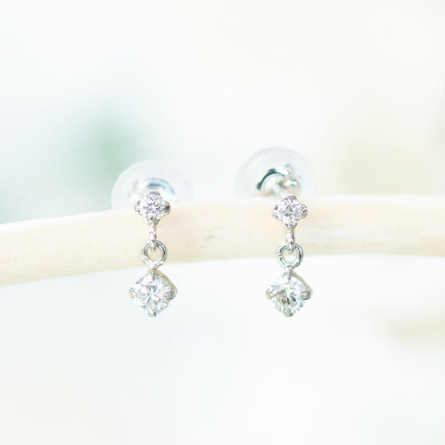 【2025 Christmas gift collection】ピアス プラチナ ダイヤモンド