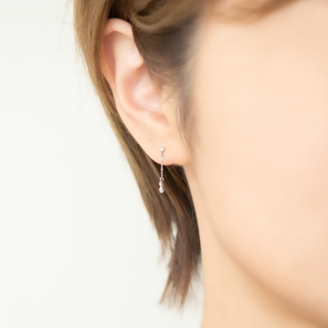 2025 Christmas gift collection】ピアス プラチナ ダイヤモンド