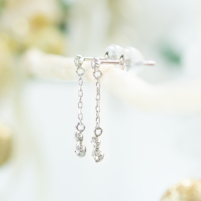 2025 Christmas gift collection】ピアス プラチナ ダイヤモンド