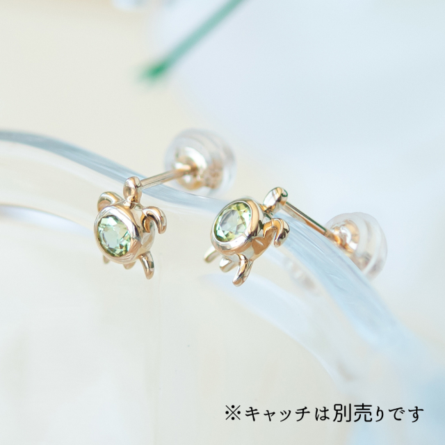1点限り 特別価格】ピアス K10イエローゴールド ペリドット