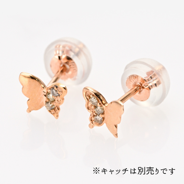 ピアス K10ピンクゴールド ダイヤモンド アクセサリーPePe オンライン