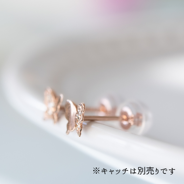 ピアス K10ピンクゴールド ダイヤモンド アクセサリーPePe オンライン
