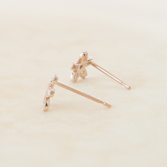 ピアス K10ピンクゴールド ダイヤモンド アクセサリーPePe オンライン