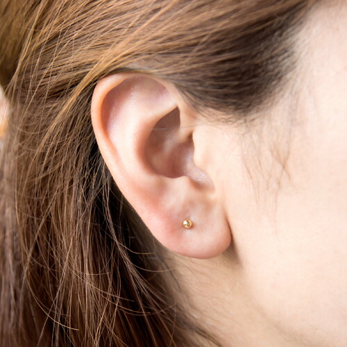 ピアスの穴が不安定な状態の方にオススメ♪セカンドピアス】K18