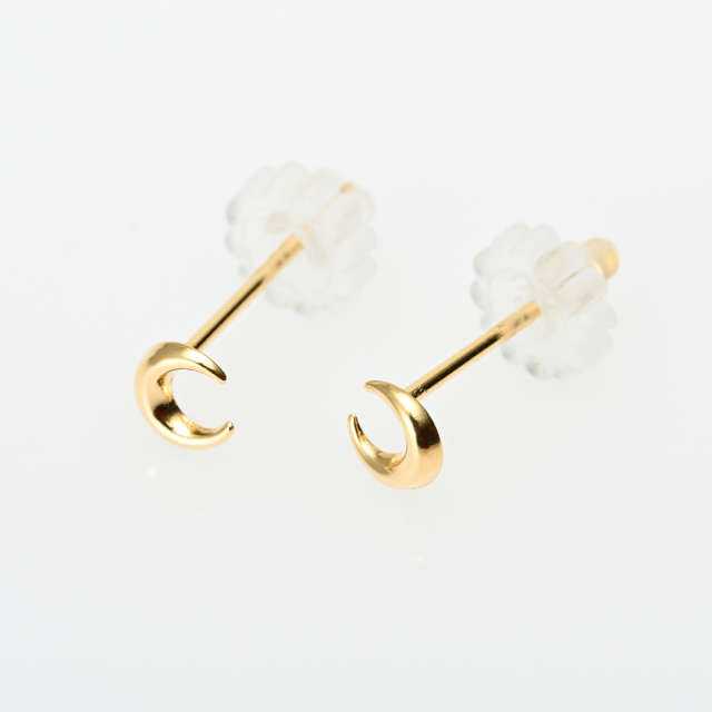 K18 18金 YG イエローゴールド ピアス コハク 総重量約0.5g ジュエリー  