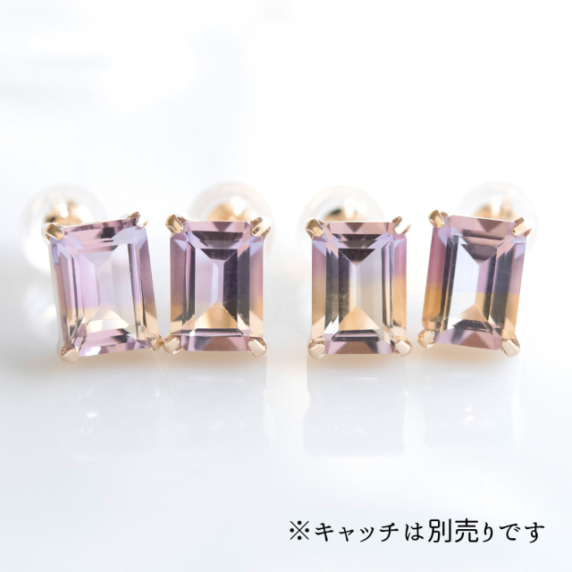 ピアス K10イエローゴールド アメトリン アクセサリーPePe オンライン