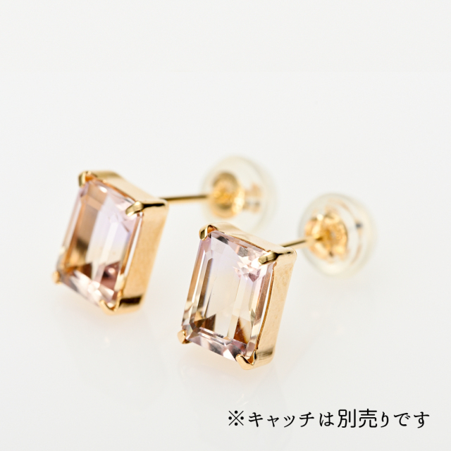 在庫限り 特別価格】ピアス K10イエローゴールド アメトリン