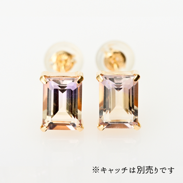 ピアス K10イエローゴールド アメトリン アクセサリーPePe オンライン