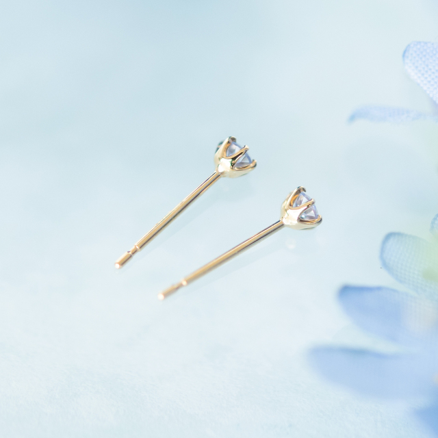 ピアス K18イエローゴールド タンザナイト アクセサリーPePe