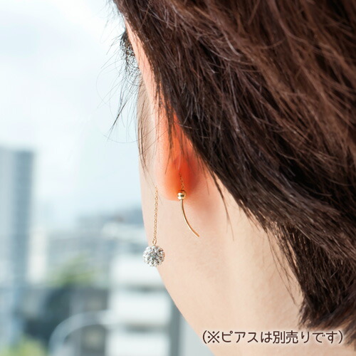 ミラーボール キャッチ K10イエローゴールド(ペア)(地金)[6255300103