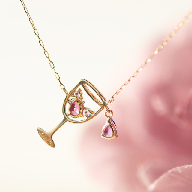 ウィスプ♡K10イエローゴールド バースデーペンダントネックレス♡ガーネット♡ Amazon | ウィスプ【WISP】 K10イエローゴールド バースデー