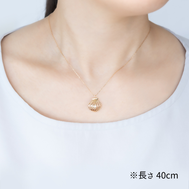 ネックレス K10イエローゴールド アコヤパール(JLージュエルー)(ほたて