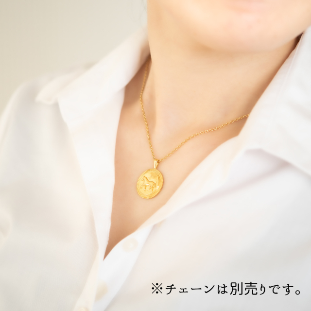 yoshino様 ネックレストップ ネックレストップ K18イエローゴールド(JLージュエルー)(野生動物の