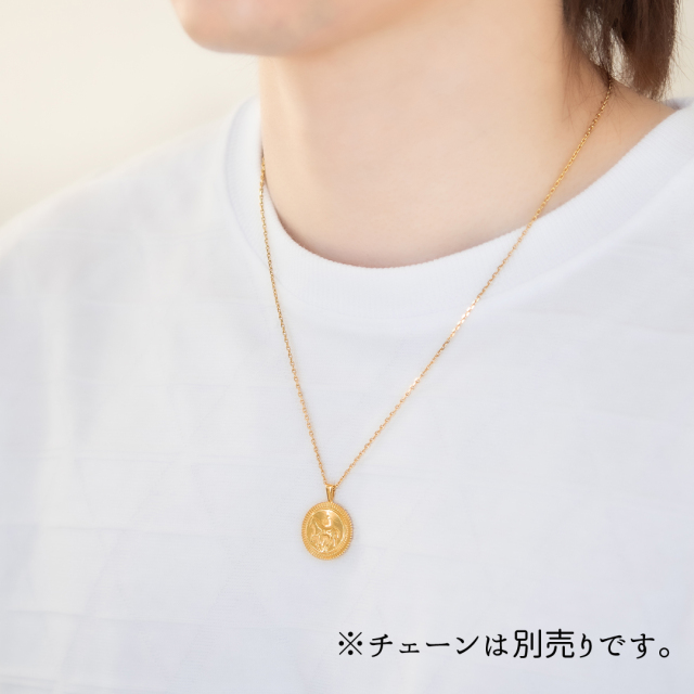 ネックレストップ K18イエローゴールド(JLージュエルー)(野生動物の
