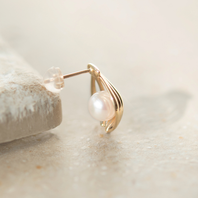 片方】JLコンペ2025大賞作品 ピアス K10イエローゴールド(JL