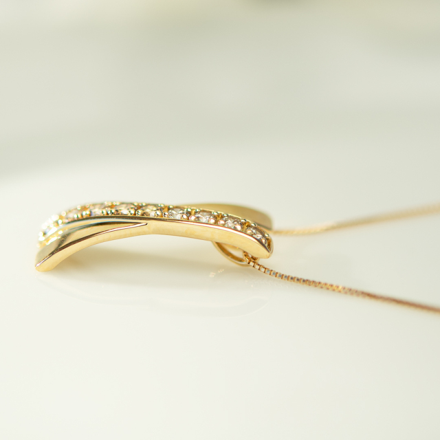 13-86】K18WG 青臭い ブラックダイヤ7.00ct ネックレス【菊地質店】