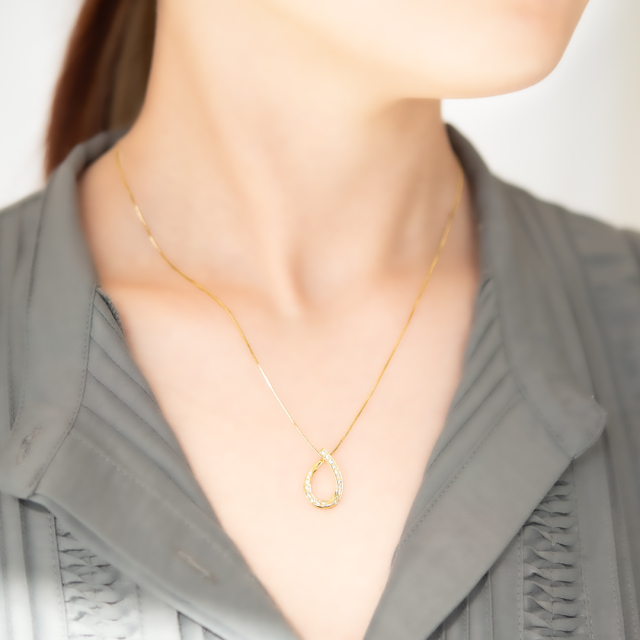 K18PG ベリル ネックレス 0.79CT 不人気 