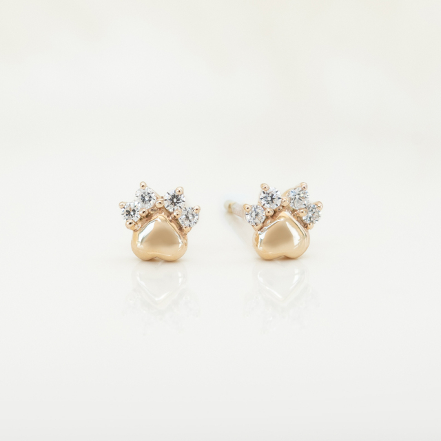 ピアス K10イエローゴールド キュービックジルコニア アクセサリーPePe
