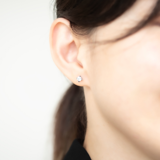 ピアス ステンレススチール キュービックジルコニア アクセサリーPePe