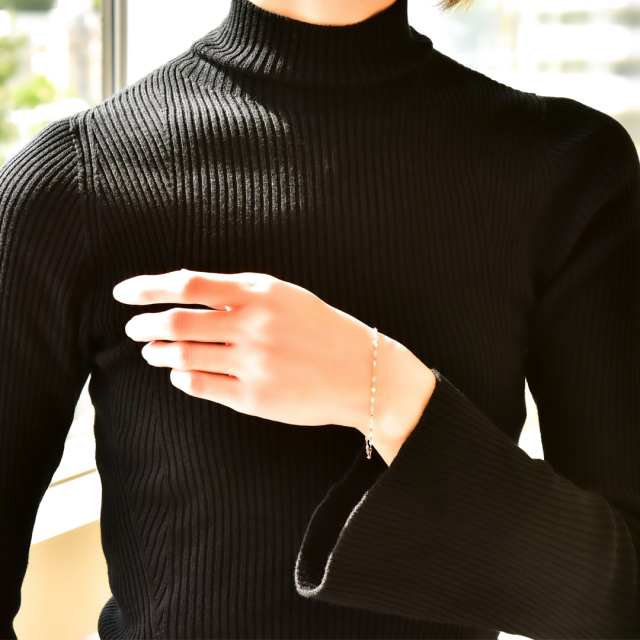 ブレスレット プラチナ (ペタルチェーン)(地金)[9241100109