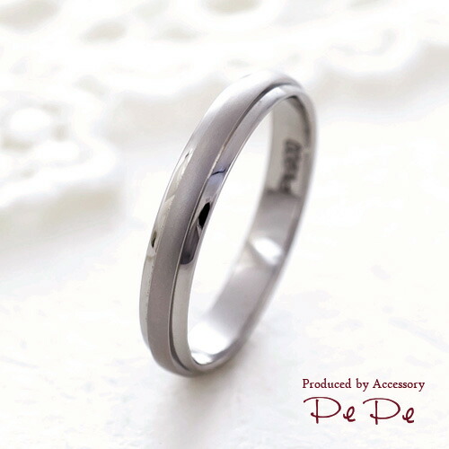 プラチナ900 マリッジリング(レディース・メンズ 単品)(Serieux/ディル)[9295100104]