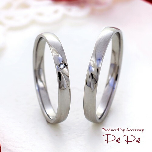 プラチナ900 マリッジリング 【ペアセット】(Serieux/ミント