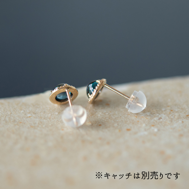 在庫限り 特別価格】ピアス K10イエローゴールド ロンドンブルー
