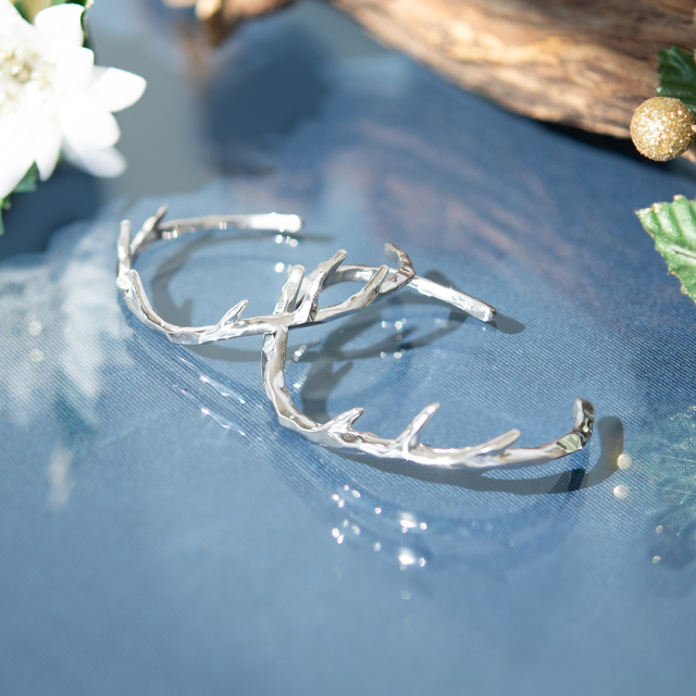 バングル(ペア) シルバー925 ロジウムコーティング(JLージュエルー