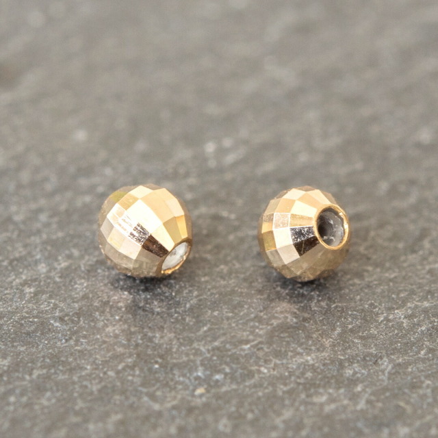 ミラーボール キャッチ K10イエローゴールド(ペア)(地金