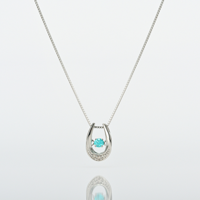 【稀少石】ネックレス プラチナ パライバトルマリン ダイヤモンド