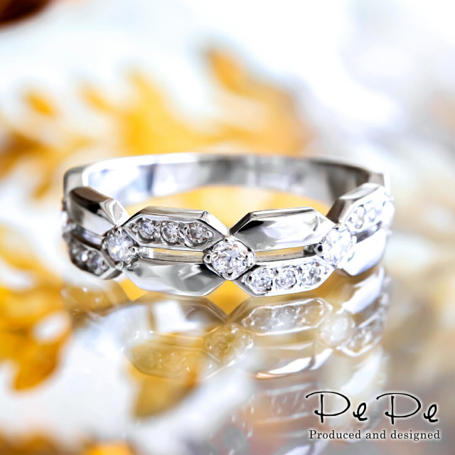 【永遠の輝き！プラチナリング】リング プラチナ900　ダイヤモンド合計0.3ct [5711140212]