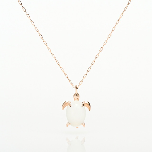 ネックレス K10ピンクゴールド ムーンストーン