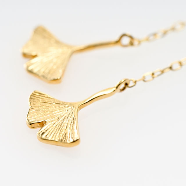 アメリカンピアス K10イエローゴールド (JLージュエルー)(イチョウ