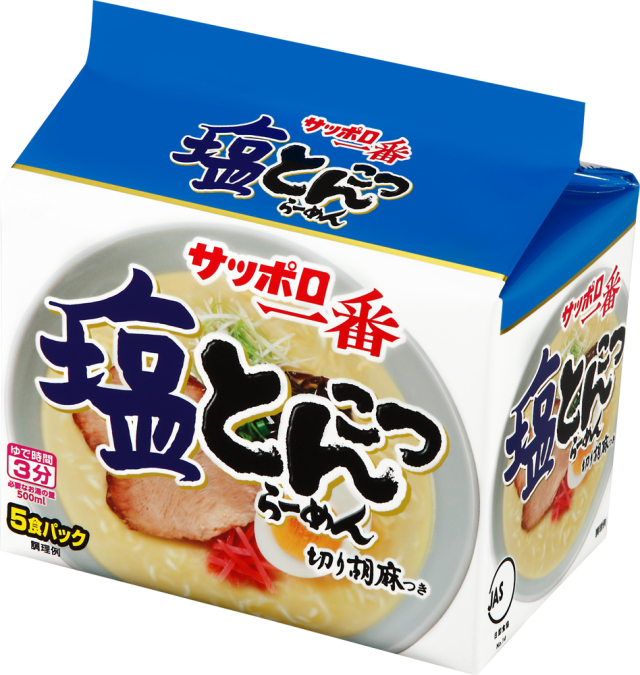 サッポロ一番 塩とんこつらーめん (5食パック×6入り)
