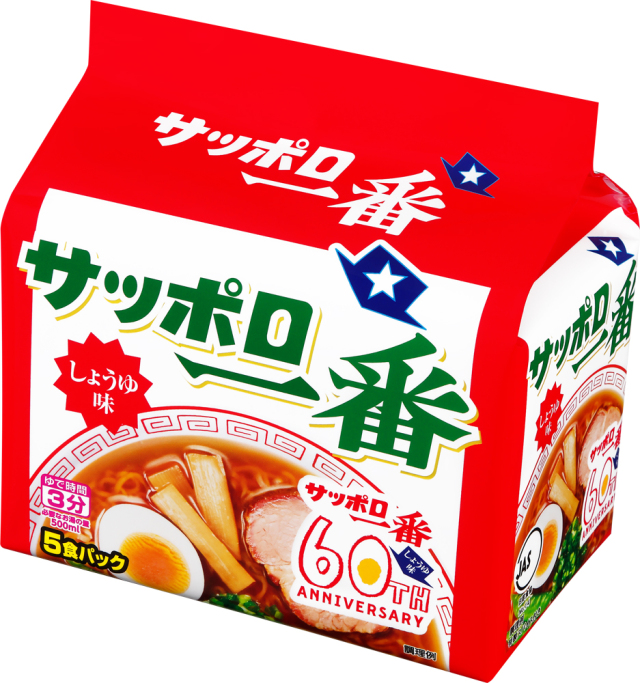 サッポロ一番 しょうゆ味 (5食パック×6入り)