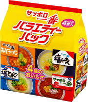 サッポロ一番 ミニどんぶり バラエティーパック 4食入X6パック(24食入り) (通常パッケージ）