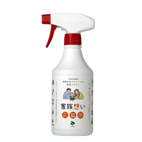 仙醸 家族想い 500ml スプレーノズル付 ｜食品添加物 植物由来アルコールの除菌スプレー