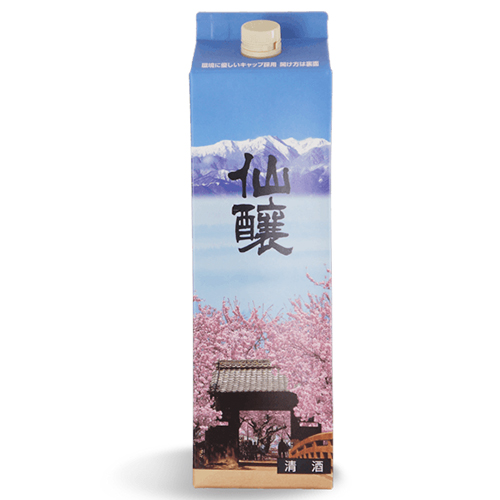 仙醸 サクラパック 1.8L 普通酒【日本酒】 桜 高遠