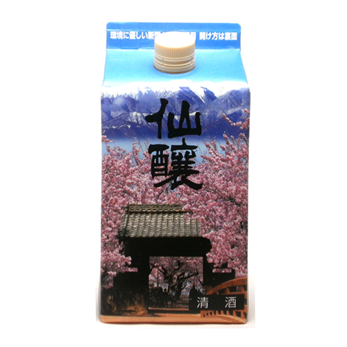 仙醸 サクラパック 900ml 普通酒【日本酒】 桜 高遠