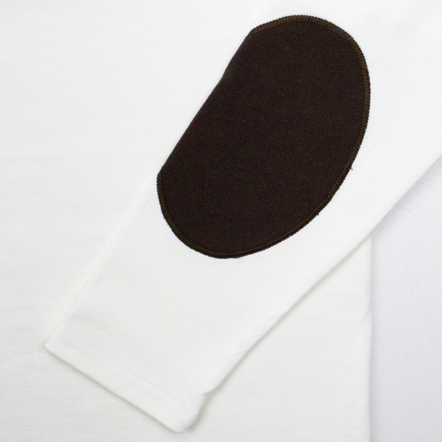 セントジェームス ウェッソン エルボーパッチ 無地 白 T3 国内正規品 Saint James セントジェームス OUESSANT ELBOW PATCH ウェッソン 無地
