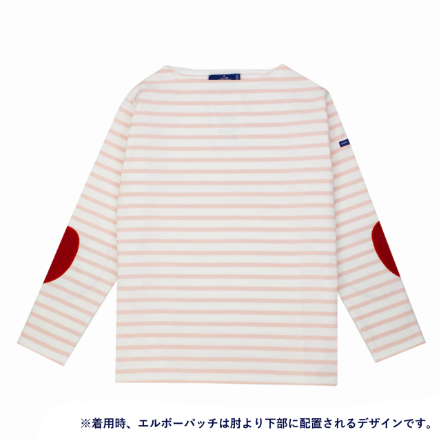 ウェッソン［ハートエルボーパッチ］［白/ドラジェピンク（赤