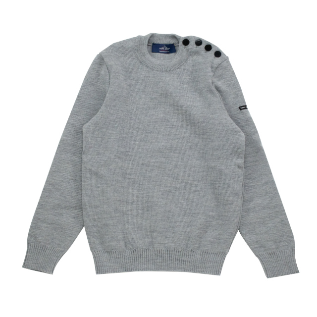 メンズニット GRIS CLAIR［霜降りペールグレー］：セントジェームス
