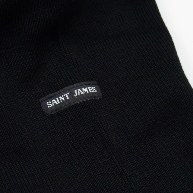 ダブルフェイスセーター［黒］：セントジェームス
