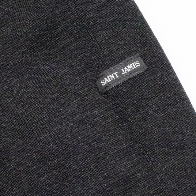 ダブルフェイスセーター［グラファイトブラック］：セントジェームス