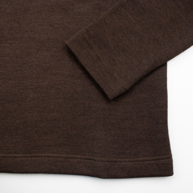 ダブルフェイスセーター［カカオブラウン］：セントジェームス
